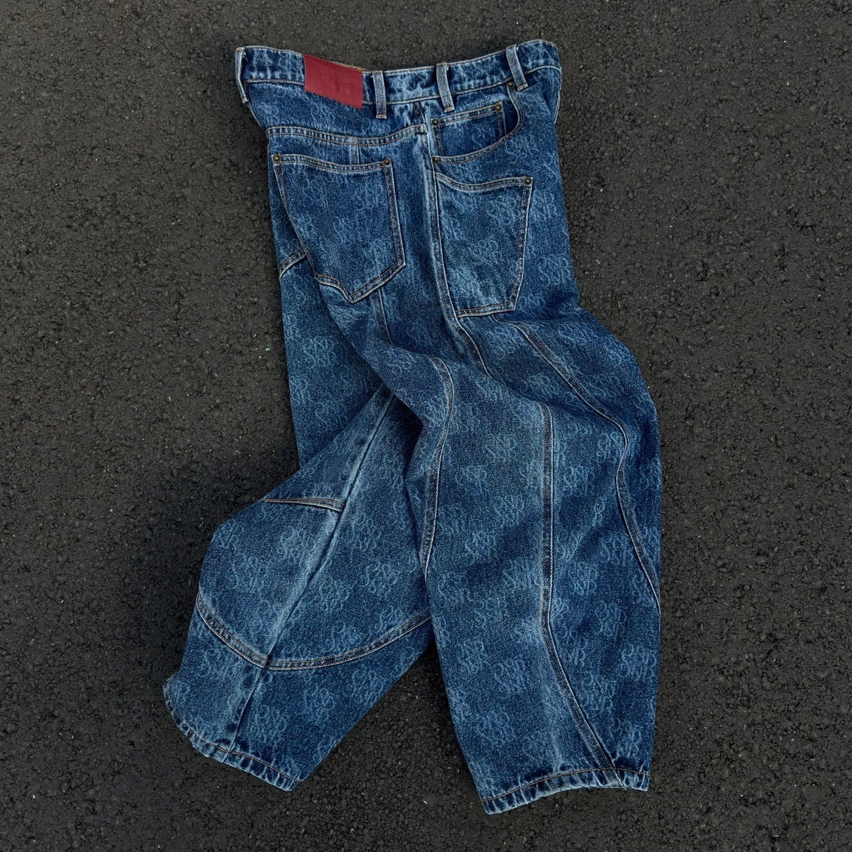 【Tier 4】Monogram Denim Pants