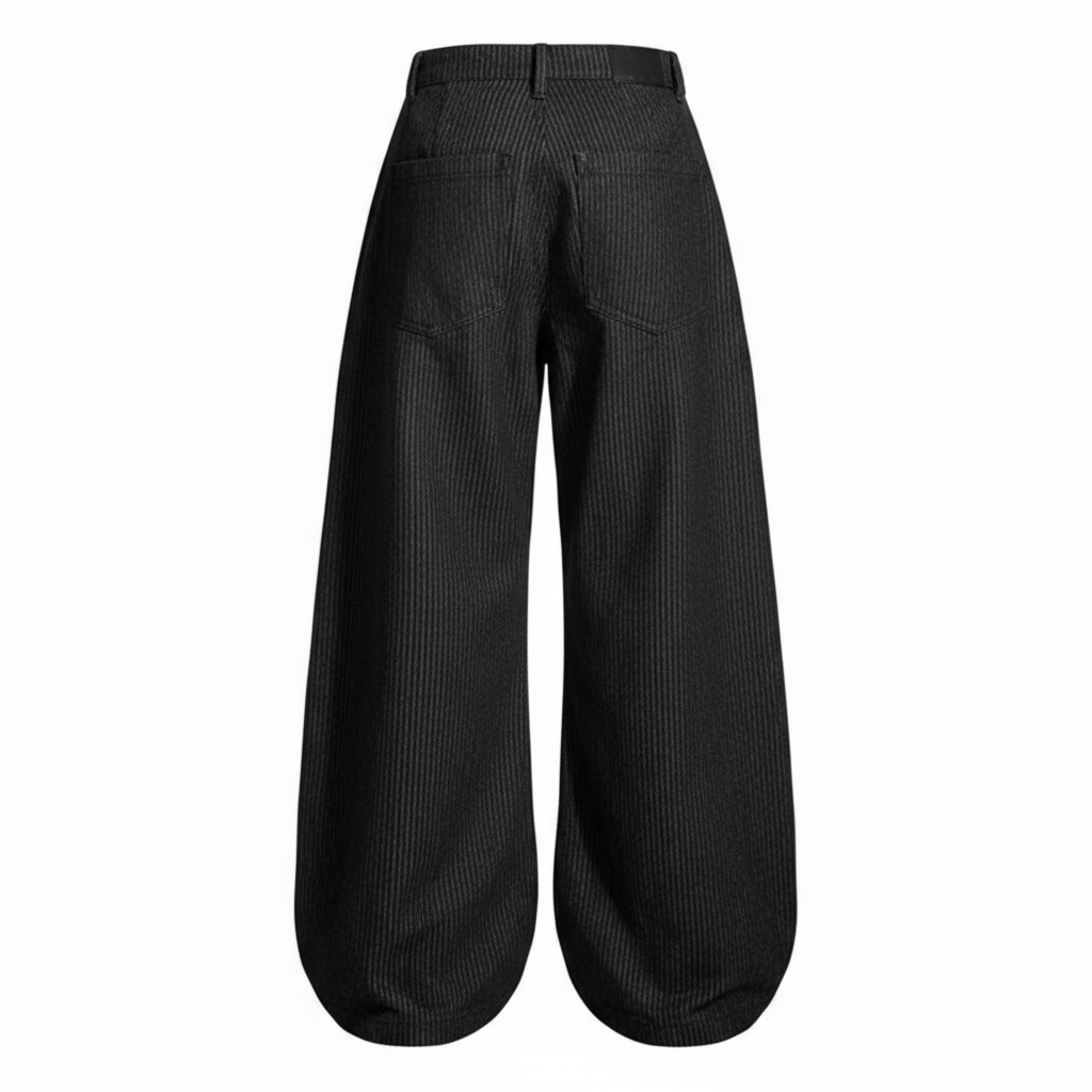 TS Stripe pleated trousers