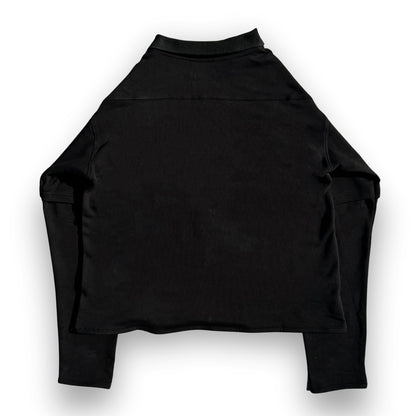 Cropped Embroidery Sleeve Tee