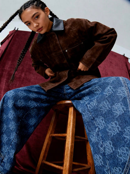 【Tier 4】Monogram Denim Pants