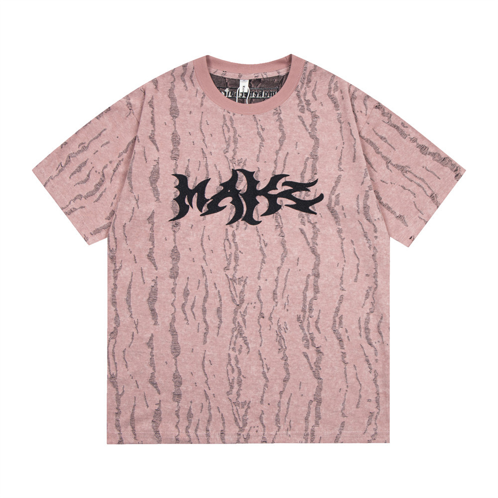 MAKE NO CHOICE embroidery T-shirt