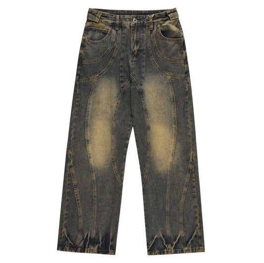 SSC stitch denim pants