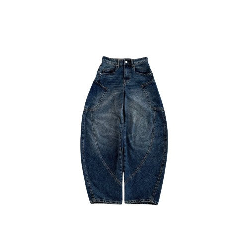 Curve denim pants